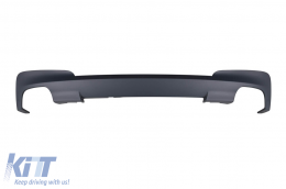 Diffuseur de type X3M avec embouts chromés adapté au pare-chocs arrière M Technik sur BMW X3 F25 2014-2017 -oo--oo--image-6132233