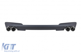 Diffuseur de type X3M avec embouts chromés adapté au pare-chocs arrière M Technik sur BMW X3 F25 2014-2017 -oo--oo--image-6132242
