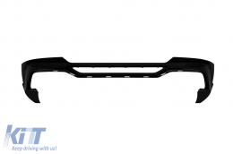 Diffuseur de type X4M avec embouts noirs adapté au pare-chocs arrière M sur BMW X4 G02 après 2018 -oo--oo--image-6148655