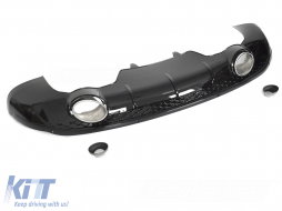 image-28-DIFFUSEUR DOUBLE SORTIE PDC NOIR BRILLANT STYLE SPORT convenant à AUDI Q5 8R 12-16