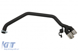 Diffuseur Echappement Double Tubes pour BMW 5 F10 11-16 102-433 70RS-image-6072949