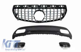 image-61-Diffuseur Embouts pour Mercedes A W176 12-15 Calandre GT-R Sport Look