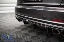 Diffuseur Maxton Design adapté au pare-chocs arrière de l'Audi S8 D5 2019-2021, laqué noir-image-6140533