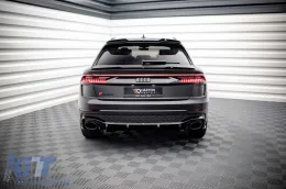 Diffuseur Maxton Design adapté au pare-chocs arrière de l'Audi RSQ8 MK1 après 2019, laqué noir-image-6235898