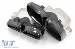 Diffuseur Noir Silencieux Conseils pour Mercedes GLC Coupé Facelift C253 20+ GLC63 Look-image-6084518