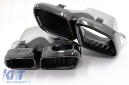 Diffuseur Noir Silencieux Conseils pour Mercedes GLC Coupé Facelift C253 20+ GLC63 Look-image-6084519