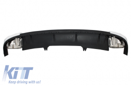 Diffuseur pare-chocs arrière pour Audi A4 B9 8W 16-18 Échappement Conseils berline Avant RS4 Look-image-6023158
