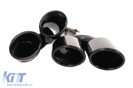 Diffuseur pare-chocs arrière pour Audi A4 B9 8W Facelift 20+ S-line RS Look-image-6108480