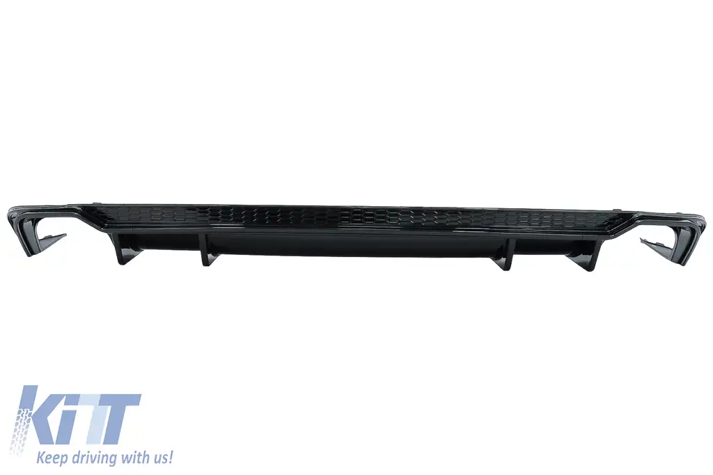 image-7-Diffuseur pare-chocs arrière pour Audi A5 F5 S-Line 2017-2019 RS5 Design Noir brillant