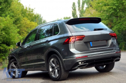 Diffuseur pare-chocs arrière pour VW Tiguan II Mk2 AD BW 2016-05.2020 R-Line Look-image-6086360