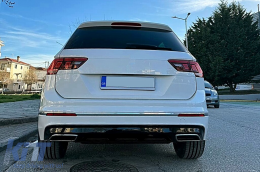 Diffuseur pare-chocs arrière pour VW Tiguan II Mk2 AD BW 2016-05.2020 R-Line Look-image-6105356