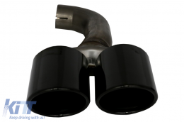 Diffuseur Pare-chocs Embouts d'échappement double sortie pour BMW X4 G02 18+ M Sport-image-6075558