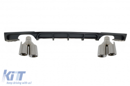 image-7-Diffuseur Pare-chocs Embouts pour BMW 3 F30 F31 11-19 Limo Touring M Design