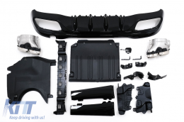 Diffuseur Pare-chocs Embouts pour Mercedes Classe C W206 S206 Sport Line 2021+ C63 Design-image-6096096