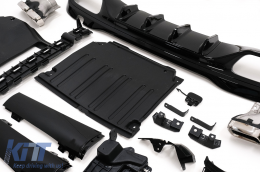Diffuseur Pare-chocs Embouts pour Mercedes Classe C W206 S206 Sport Line 2021+ C63 Design-image-6096097