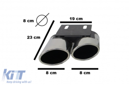 Diffuseur Pare-chocs pour Audi A3 8V berline 12-15 Embouts S3 Quad Design-image-6094411