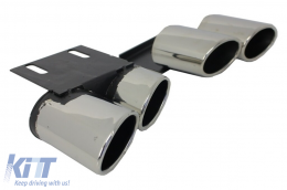 Diffuseur Pare-chocs pour Audi A3 8V berline 12-15 Embouts S3 Quad Design-image-6094412