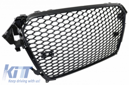 Diffuseur Pare-chocs pour Audi A4 B8 Facelift 12-15 Embouts Grille RS4 Look-image-6032337