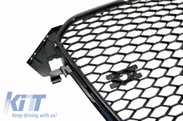 Diffuseur Pare-chocs pour Audi A4 B8 Facelift 12-15 Embouts Grille RS4 Look-image-6032338