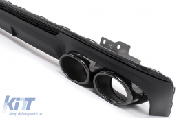 Diffuseur Pare-chocs pour Audi A6 C8 4K Avant Sedan S-Line 18-22 Embouts S6 Look-image-6126558