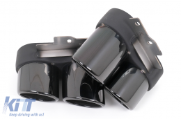 Diffuseur Pare-chocs pour Audi A6 C8 4K Avant Sedan S-Line 18-22 Embouts S6 Look-image-6126560