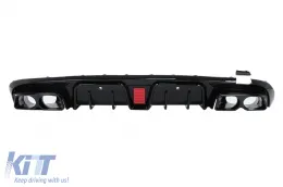 image-45-Diffuseur Pare-chocs pour Mercedes Classe C W205 S205 14-20 Sport Line Embouts d'échappement