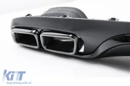 Diffuseur Pare-chocs pour Mercedes E W213 S213 Standard 16-20 Embouts silencieux E63 Look-image-6094544