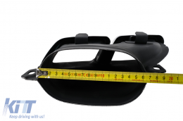 Diffuseur Pare-chocs pour Mercedes E W213 S213 Standard 16-20 Embouts silencieux E63 Look-image-6094548