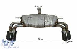 Diffuseur pour A3 8V Hatchback Sportback 16-19 S Line Pare-chocs S3 Look Système d'échappement-image-6077668