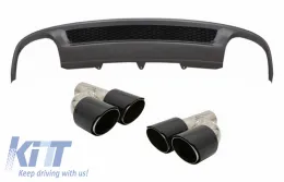 image-65-Diffuseur pour AUDI A4 B8 Facelift Limo Avant 12-15 Conseils carbone S-Line Look
