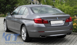 Diffuseur pour BMW 5er F10 11-17 M 550i Look Échappement Standard Pare-chocs-image-6040950