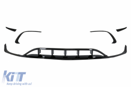 Diffuseur pour Mercedes A W176 15-18 Embouts Splitters Aero A45 Facelift Look-image-6073687