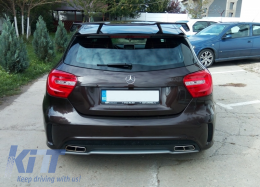 Diffuseur pour Mercedes A W176 2015-2018 Échappement Splitters Fins Aero Becquet-image-6058617