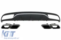 image-19-Diffuseur pour Mercedes C C205 A205 14-19 C63 Look d'échappement Conseils