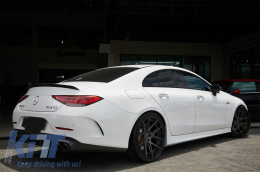 Diffuseur pour Mercedes CLS C257 18+ CLS53 Look Échappement Tips Night Package-image-6057131