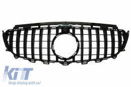 Diffuseur pour Mercedes E C238 AMG Line 16+ E53 GT-R Look Échappement Grille Tout noir-image-6058815