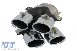 Diffuseur pour Mercedes GLC Coupé Facelift C253 20+ Embouts GLC43 Look-image-6084778