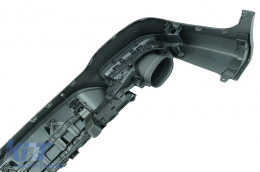 Diffuseur pour Mercedes GLC X253 SUV 15-19 Épuiser Silencieux Conseils Night Package Look-image-6073334