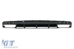 Diffuseur pour Mercedes S C217 A217 14-17 S63 GTR Look Chrome Silencieux Conseils Grille Noir-image-6069715