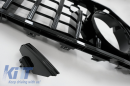 Diffuseur pour Mercedes S C217 A217 2014-2017 S63 GT-R Look Chrome Conseils Grille Noir-image-6069710