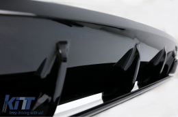 Diffuseur pour Mercedes S C217 Coupe 14-20 S63 Facelift Look Noir Silencieux Conseils-image-6073341
