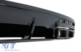 Diffuseur pour Mercedes S C217 Coupe 14-20 S63 Facelift Look Noir Silencieux Conseils-image-6073342