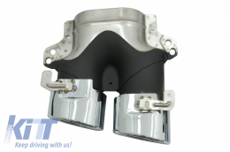 Diffuseur & Épuiser Conseils pour Mercedes Classe E W213 2016+ E53 Look argent Noir-image-6057251