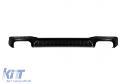 Diffuseur S-Style avec embouts d'échappement noirs adapté au pare-chocs arrière Audi A7 Sportback S line 2019–2024-image-6139198