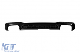 Diffuseur S-Style avec embouts d'échappement noirs adapté au pare-chocs arrière Audi A7 Sportback S line 2019–2024-image-6139200