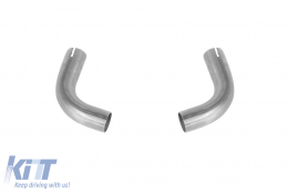 Diffuseur style RS avec embouts d'échappement noirs adapté au pare-chocs arrière S-line Audi Q5 2018-2020-image-6139266