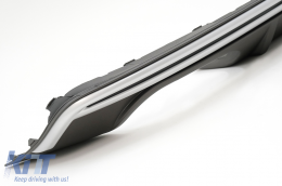 Diffuseur Système d'échappement Noir pour AUDI A3 8V Hatchback Sportback 12-15 S3 Look-image-6077729