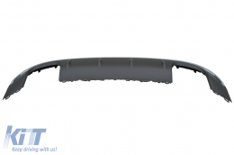 Diffuseur Système d'échappement Noir pour AUDI A3 8V Hatchback Sportback 12-15 S3 Look-image-6077733