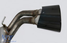 Diffuseur Système d'échappement Noir pour AUDI A3 8 V berline 12-15 S3 Look seul Standard-image-6077830