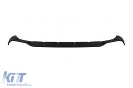 Diffuseur type CLA45 avec embouts noirs adapté pour pare-chocs arrière A Design sur Mercedes CLA C118 après 2019, laqué noir, -oo--oo--image-6237561